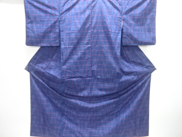 JAPANESE KIMONO / TSUMUGI / ENSEMBLE / WOVEN GRID